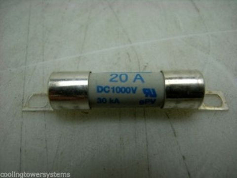 SIBA Fuses 10x38mm 20A, 1000V DC 30kA