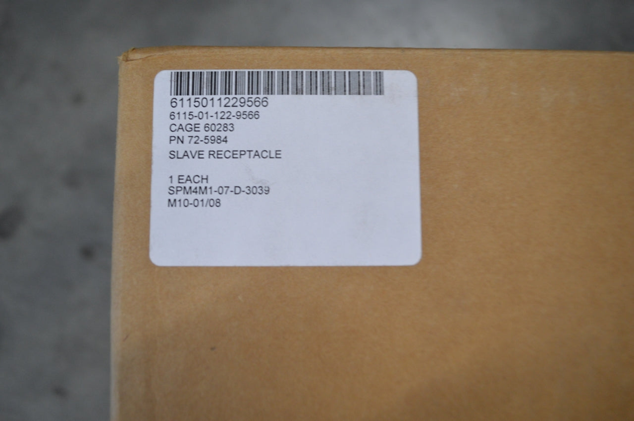 Slave Receptacle Assembly for use with 002A 003A Diesel Engine Generator Set P/N 72-5984 NSN: 6115-01-122-9566