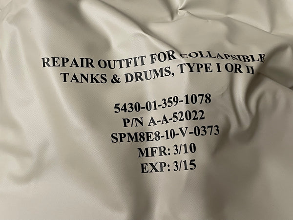 Belzona A-A-52022 Collapsible Fabric Tank Repair Kit NSN:5430-01-359-1078