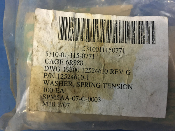 Spring Washer NSN: 5310-01-115-0771 P/N: 12524610-1