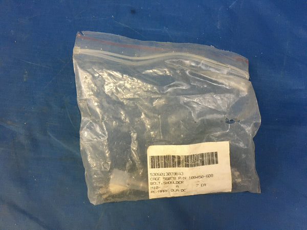 (10) Military Aircraft 109450-6D8 Stainless Shoulder Bolt 1/2" x 1" NSN:5306-01-303-9643