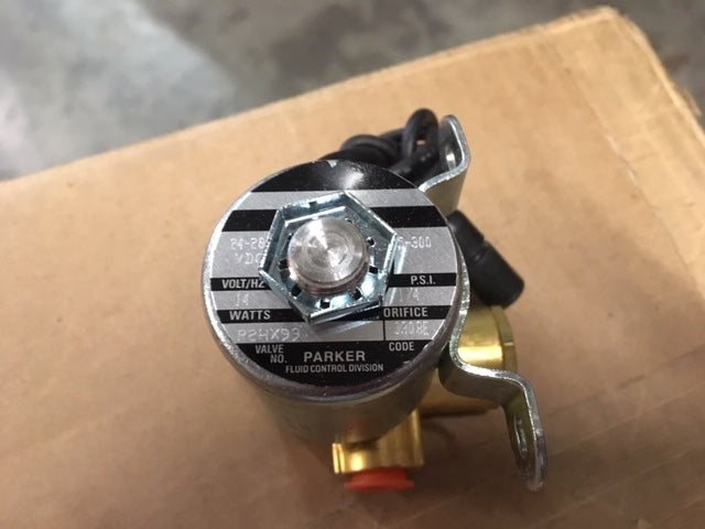Parker Solenoid Valve, 1/4 NPT, 5-300 PSI, P/N:IAWDWG Model: 11669826 NSN: 4810-01-140-8221