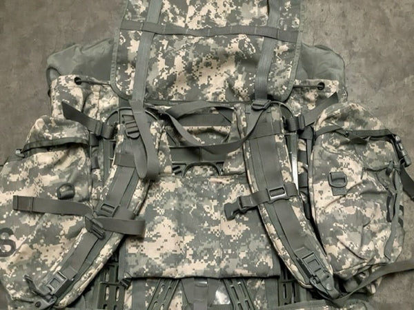 NEW!!! US Military ACU MOLLE Large Rucksack Field Pack Frame 6 PIECE COMPLETE SET NIB