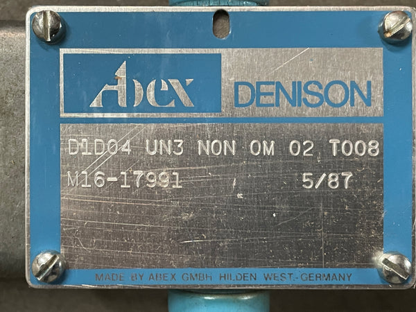 NEW!!! Abex-Denison M16-17991 Directional Control Linear Valve NSN:4810-00-457-1594