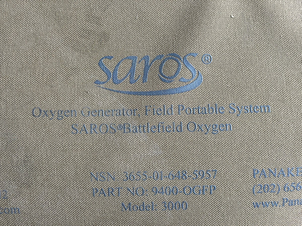 NEW!!! CAIRE SAROS 3000 Oxygen System Military Field + battery + accessories