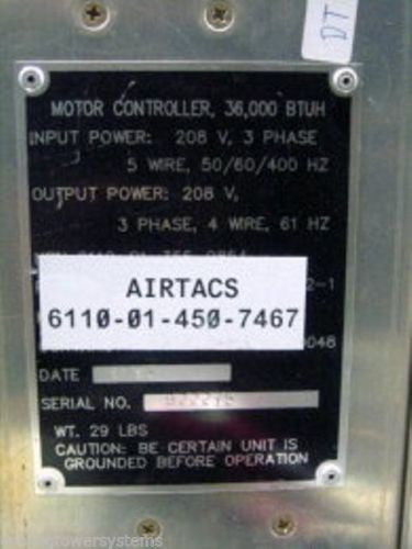 Motor Controller P/N: 13229E6670-1 NSN: 6110014507467
