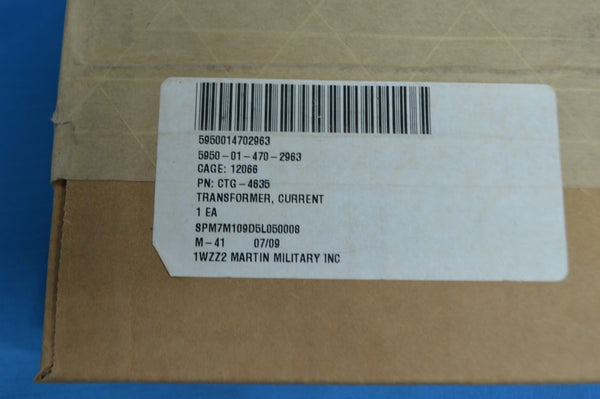 Ohio Semitronics CTG-4635 Current Transformer NSN:5950-01-470-2963