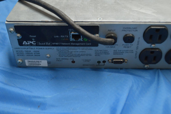 APC Smart-UPS 1400 Rackmount Uninterruptible Power Supply SU1400RM2U NSN: 6130DSINVERTE P/N: SU1400RMN2U