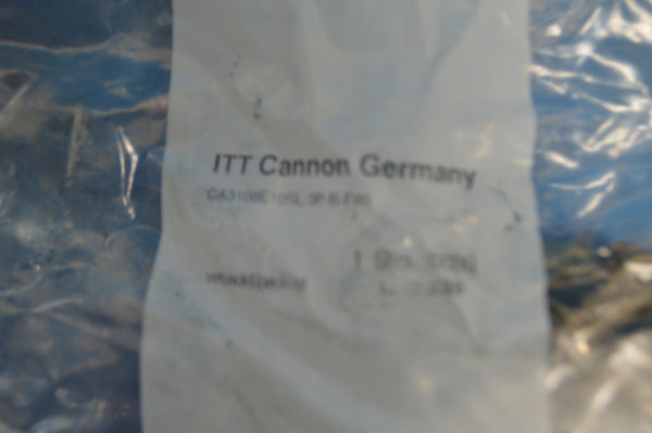 ITT Cannon CA310BE10SL-3P-B-F80 Connector Receptacle Military Mil Spec