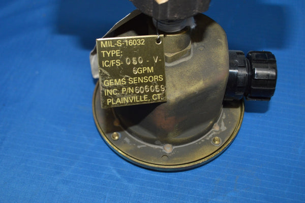 Gems Sensors FS-200/400 Shuttle Type Series Bronze Flow Switch, Inline NSN: 5930DSSWITCH1
