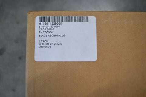 Slave Receptacle Assembly for use with 002A 003A Diesel Engine Generator Set P/N 72-5984 NSN: 6115-01-122-9566