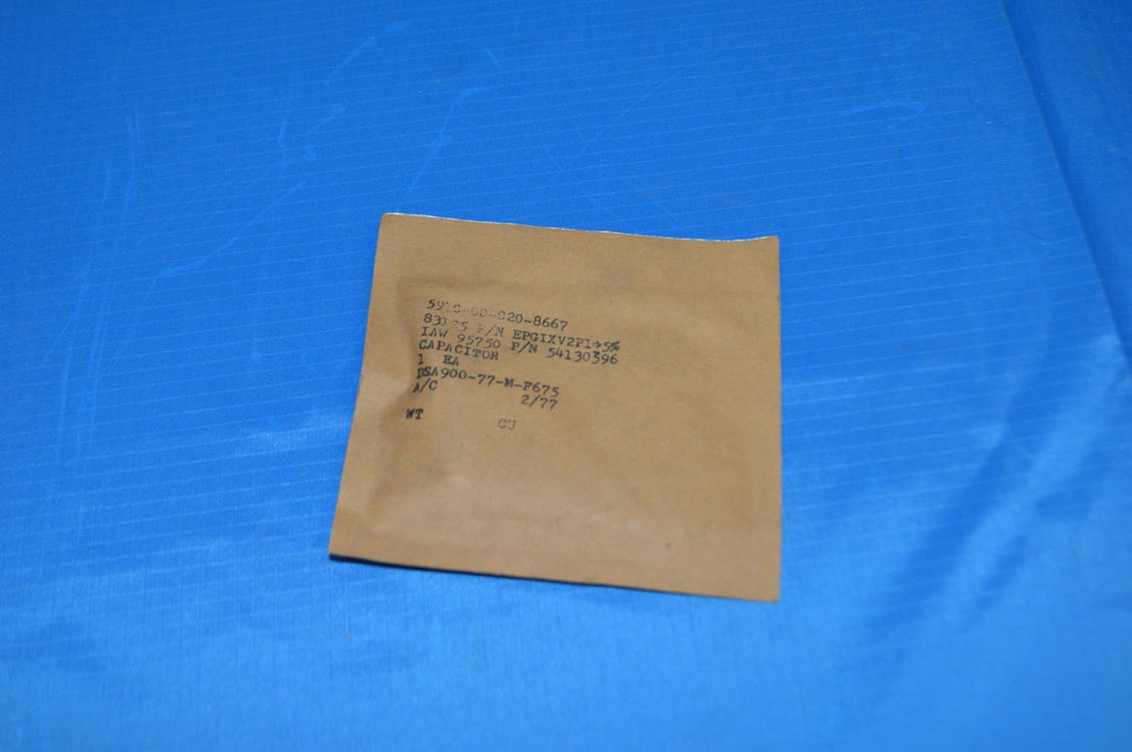 Paper Dielectric Fixed Capacitor 200VDC P/N 54130596 NSN: 5910-00-020-8667