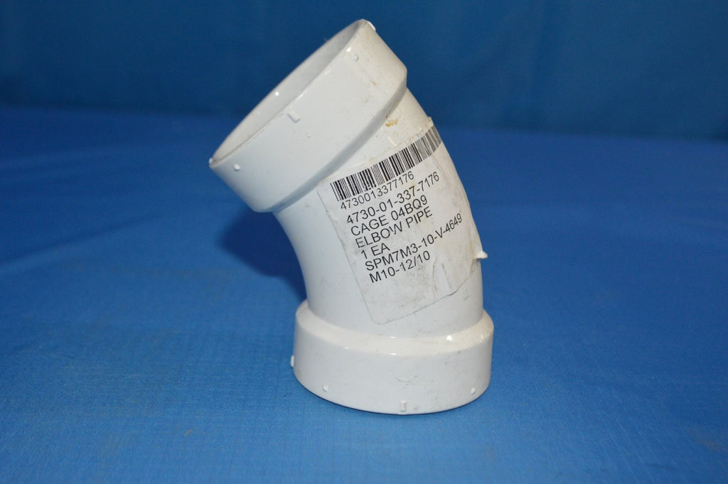(10) Charlotte Pipe and Foundry PVC SCH 40 2" Elbow Pipe w/45 Degree 1/8" Bend Long Radius Elbow NSN:4730-01-337-7176 P/N:D2665