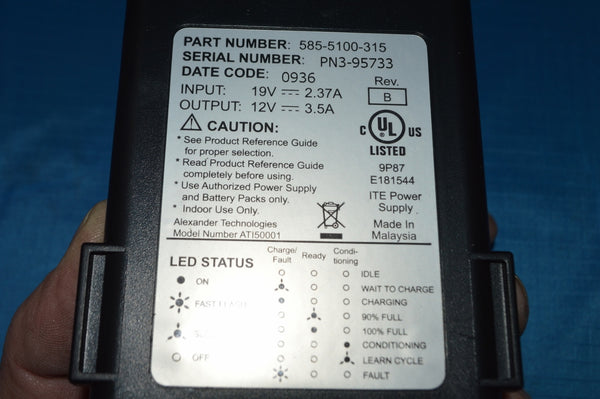 Battery Charger NSN: 6130-01-509-9216 P/N: 250-5100-360 (COMPLETE UNIT)
