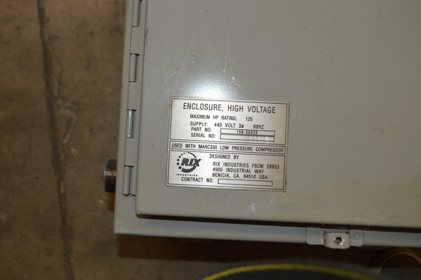 125 hp 440v High Voltage Enclosure Distribution Panel