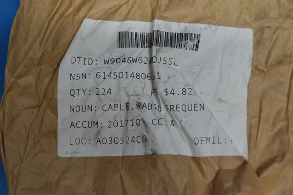 22FT Radio Frequency Cable NSN: 6145-01-480-6251