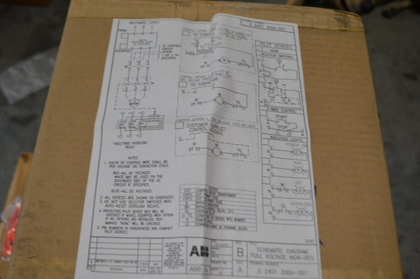 ABB Magnetic Contactor P/N:A9S-84F NSN:6110-01-474-6525