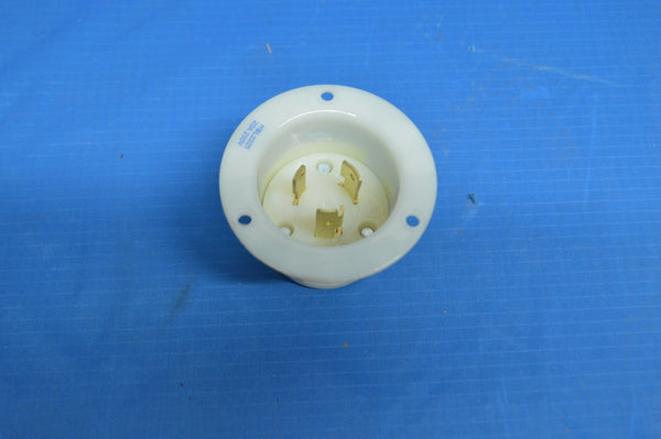 Hubbell HBL2325 20 Amp 250 Volt L6-20P Flanged Inlet 2325 2 pole 3 wire Groundin