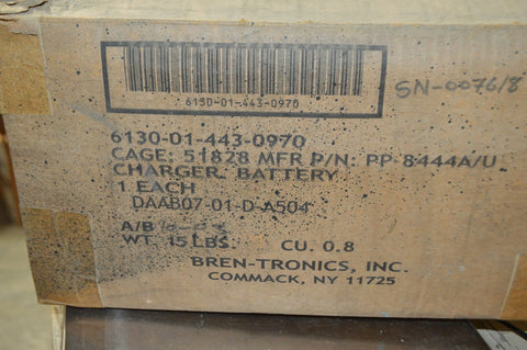 Bren-Tronics Tactical Battery Charger Model:PP-8444A/U NSN:6130-01-443-0970