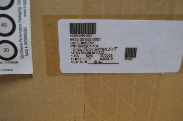 Frequency Meter Set NSN:6625-00-893-0021 P/N:MK3207-104