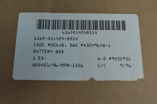 Battery Box, Radio Set A3249648-1 NSN:  6160-01-424-8514
