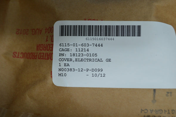 G.E COVER FOR GENERATOR P/N 18123-0105 NSN 6115-01-603-7444