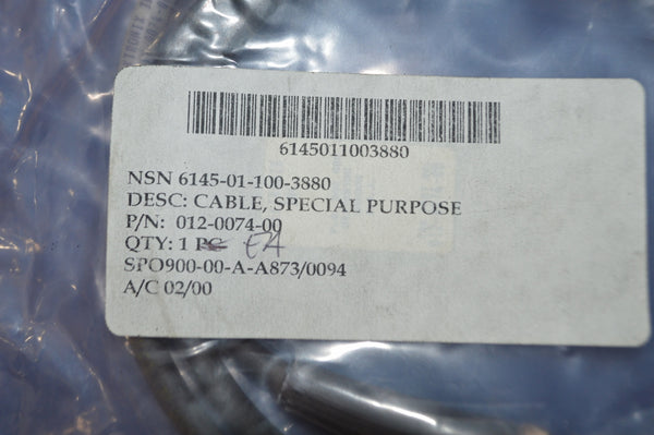 E Special Purpose Cable Assembly NSN:6145-01-100-3880