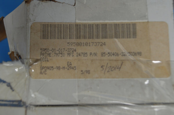 Vickers Electrical Coil P/N0503698 NSN:5950-01-017-3724