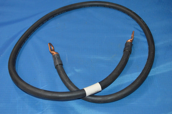 3/0 AWG Flex-A-Prene Welding/Battery Cable - Black - Made in USA 48" With Lugs NSN: 6150-01-569-0594 | Model: 1531970