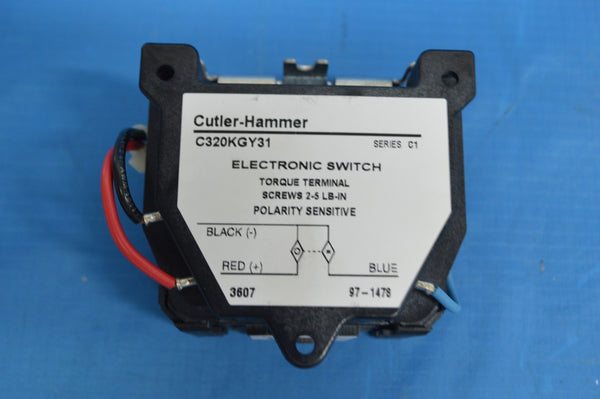 Cutler-Hammer C320KGY31 Series C1 Electronic Torque Terminal Contactor 50/60Hz NSN: 611000CONTACT
