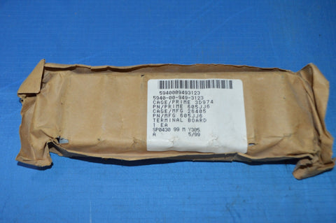 Kulka 6 Position 2 Row 90AMP Barrier Terminal Board P/N 605J56 NSN: 5940-00-949-3123