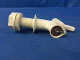 NEW!!! 3/4" Reid Valve Replacement Water Spigot Dispenser, White Aqua H2O Jug NSN: 4510-00-277-9569 P/N: FF-1S-BLK