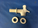 NEW!!! 3/4" Reid Valve Replacement Water Spigot Dispenser, White Aqua H2O Jug NSN: 4510-00-277-9569 P/N: FF-1S-BLK