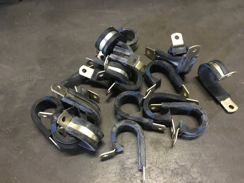 (10) MS21919WDG13 13/16" UMPCO Single Loop Cushioned Clamp