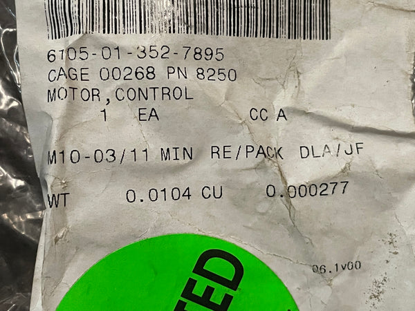 Cef Industries 8250 Control Motor NSN:6105-01-352-7895