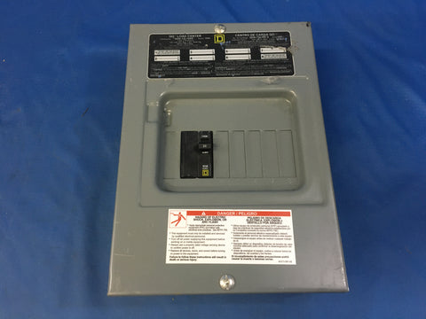 Square D QO6-12L100S Load Center 100Amp 240V Max 6-Space 12-Circuit