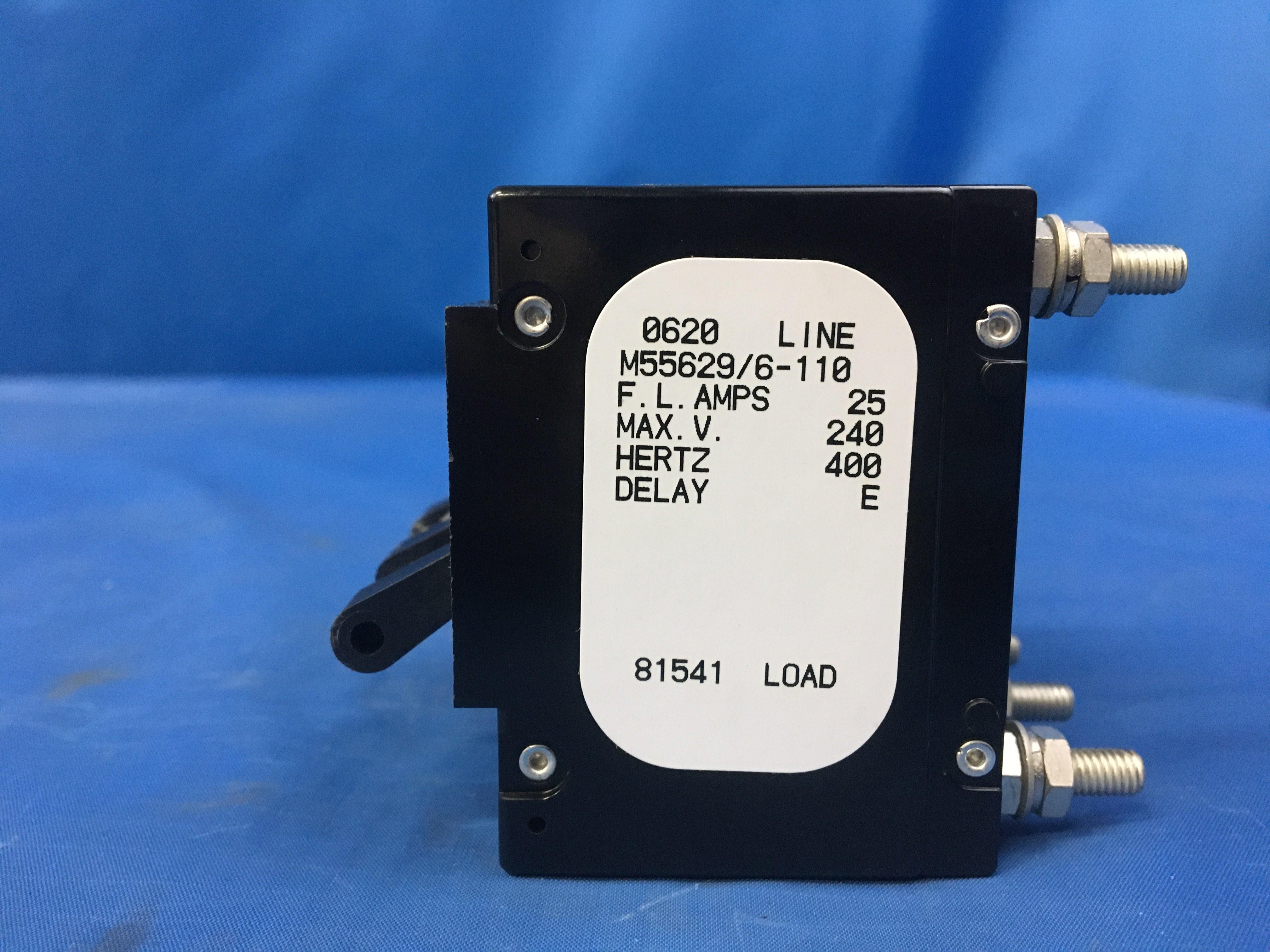 Airpax M55629/6-110 Circuit Breaker 25A/240V/400HZ NSN:5925-01-112-0650