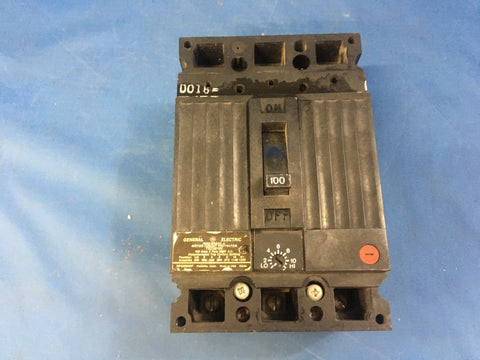 TEC36100 General Electric Mag-Break Motor Circuit Protector 100A 600V 3P