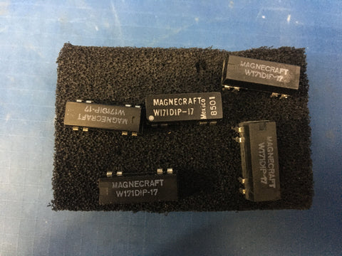 (5) Magnecraft Reed Relay NSN:5945-01-010-3230 Model:W171DIP-17