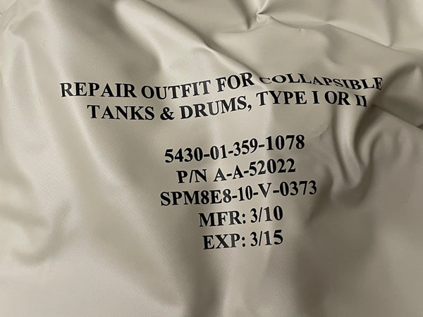 Belzona A-A-52022 Collapsible Fabric Tank Repair Kit NSN:5430-01-359-1078