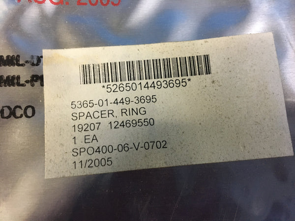 US Army Automotive Command 3/4" Ring Spacer NSN:5365-01-449-3695 Model:12469550