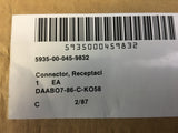 Elco U187A/G Electrical Receptacle Connector NSN:5935-00-045-9832