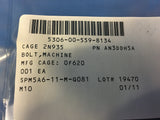 (5) Aeronautical Standards Group AN3DDH5A Aluminum Machine Bolt NSN:5306-00-559-8134