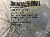 Military Spec 10.9 Black Socket Head Cap Screw 30mm x 45mm Model:ISO4762-M20X45-10.9 NSN:5305-01-516-7998