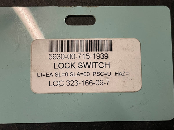 Cole Hersee 8398 Switch Key NSN:5930-00-715-1939