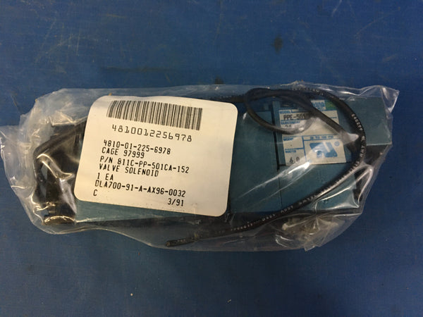 Mac Valves 811C-PP-501CA-152 Directional Control Linear Valve 24VDC 150PSI NSN:4810-01-225-6978