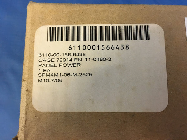Grimes Aerospace 11-0480-3 Power Distribution Panel NSN:6110-00-156-6438
