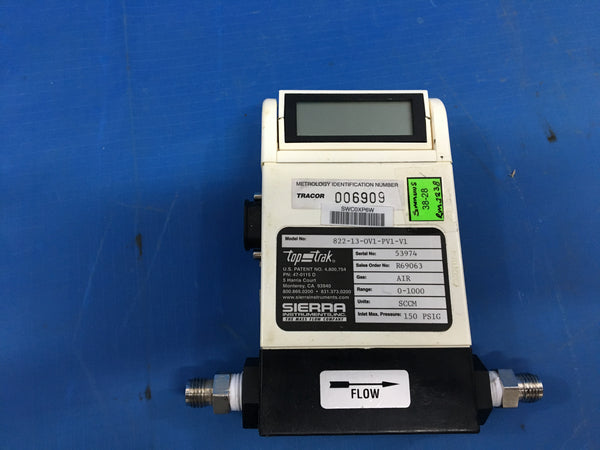 NEW Sierra Mass Top-Trak Flow Meter w/ Display 822-13-0V1-PV1-V1