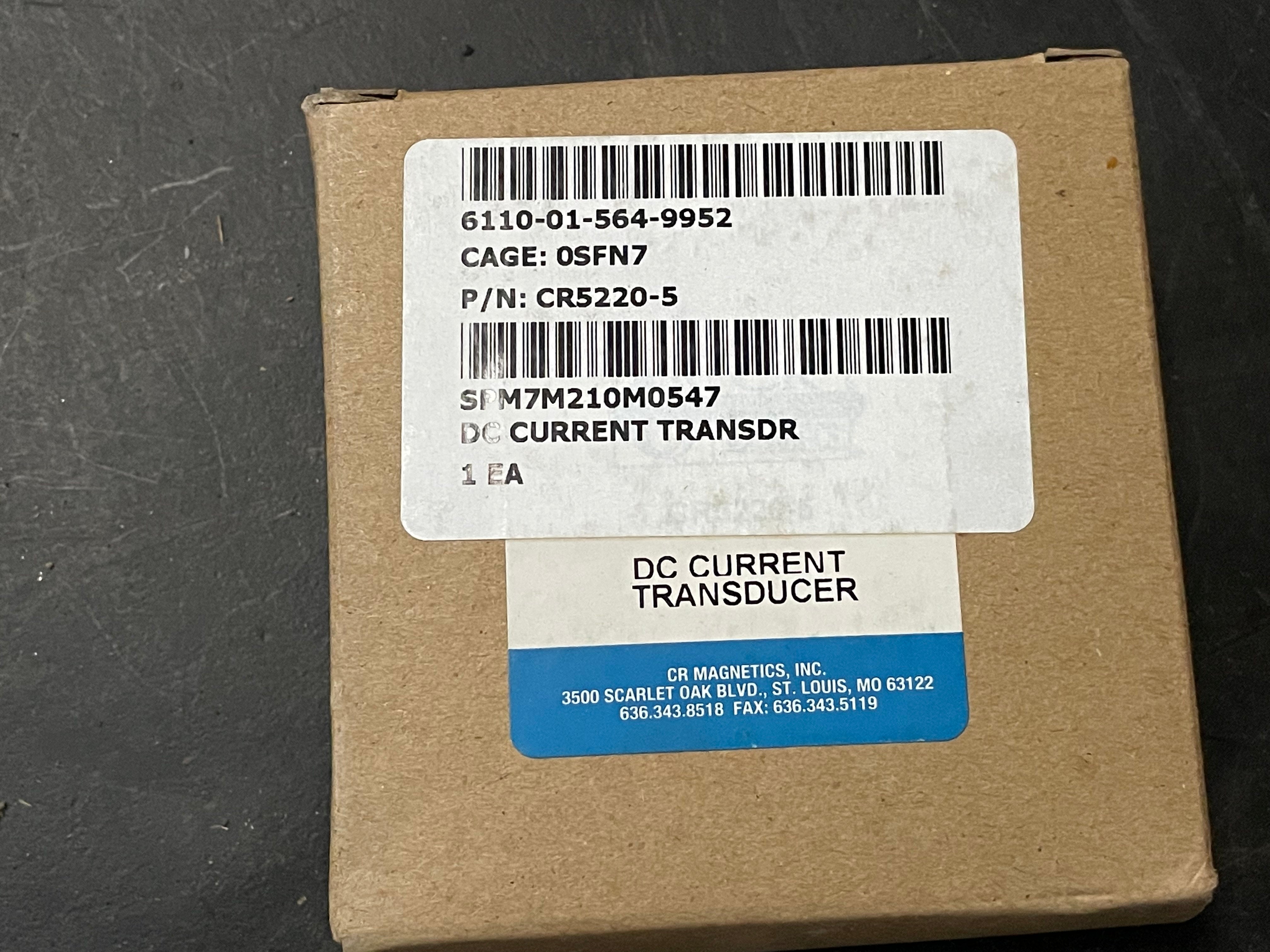 CNPBerry 0.5ml最高品質CBP CRDP CRDH1145 CR Magnetics CR5220-5 Dc Current Transducer 24VDC NSN:6110