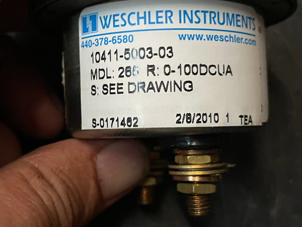 Weschler Instruments 10411-5003-03 Electrical Frequency Meter NSN:6625-01-433-5765